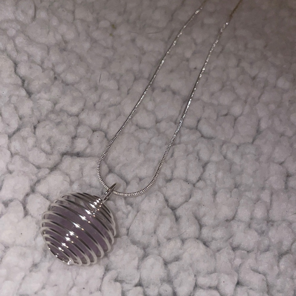 Amethyst crystal necklace